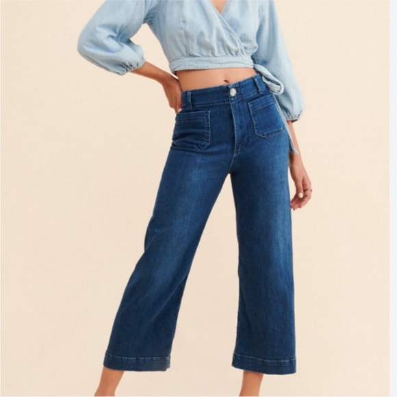 Anthropologie Denim - Pilcro Anthropologie The Skippy Wide Leg Sailor Jeans 29